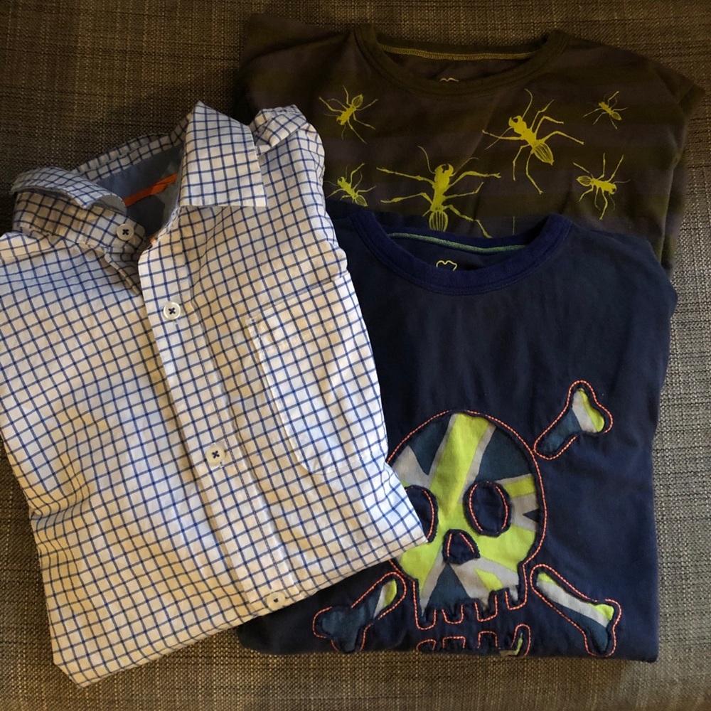 Mini Boden set of 3 boys 11-12 shirts